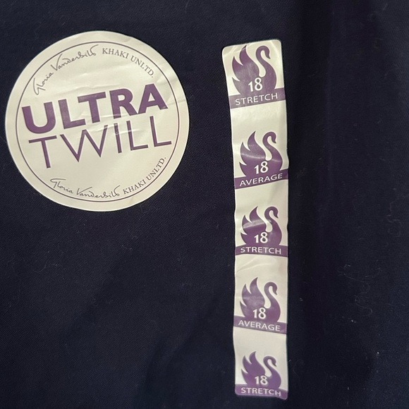 Gloria Vanderbilt Charlene Khaki Pants - Navy Blue - Size 18 Regular NWT - Picture 3 of 12